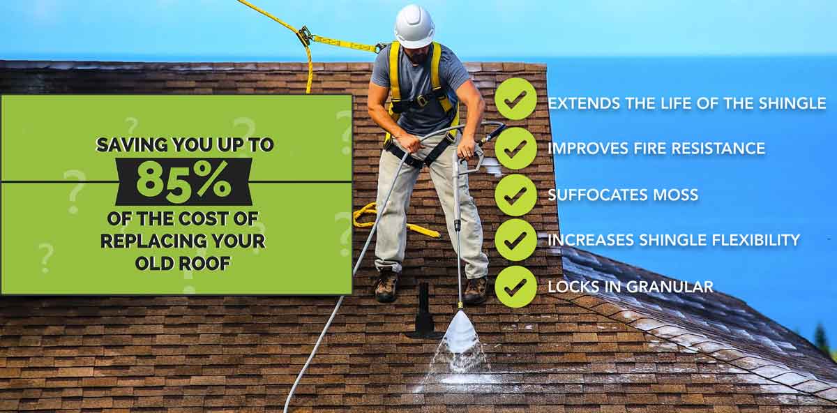 Asphalt shingle treatment